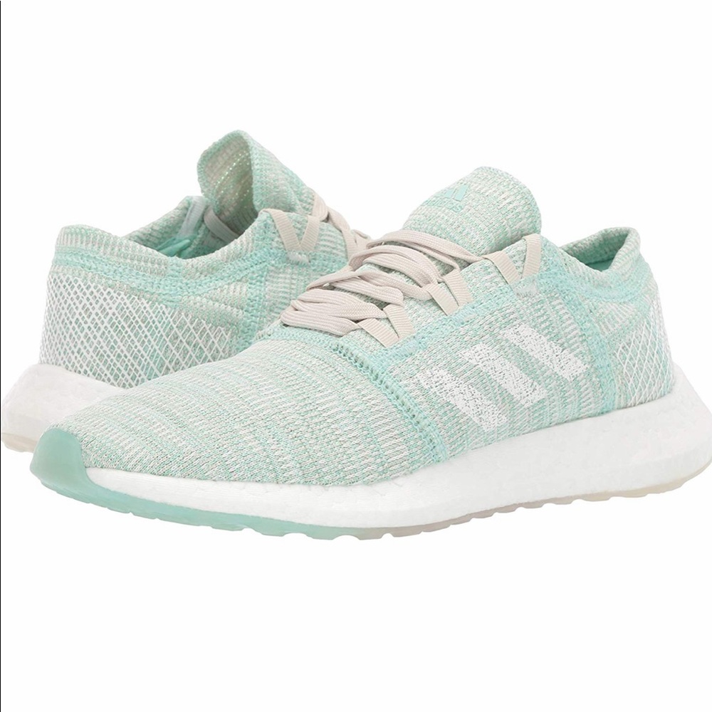 Adidas PureBoost Go Running Shoes Clear Mint white size 10